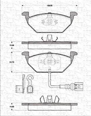 Magneti Marelli 363702161202 - Kit de plaquettes de frein, frein à disque cwaw.fr