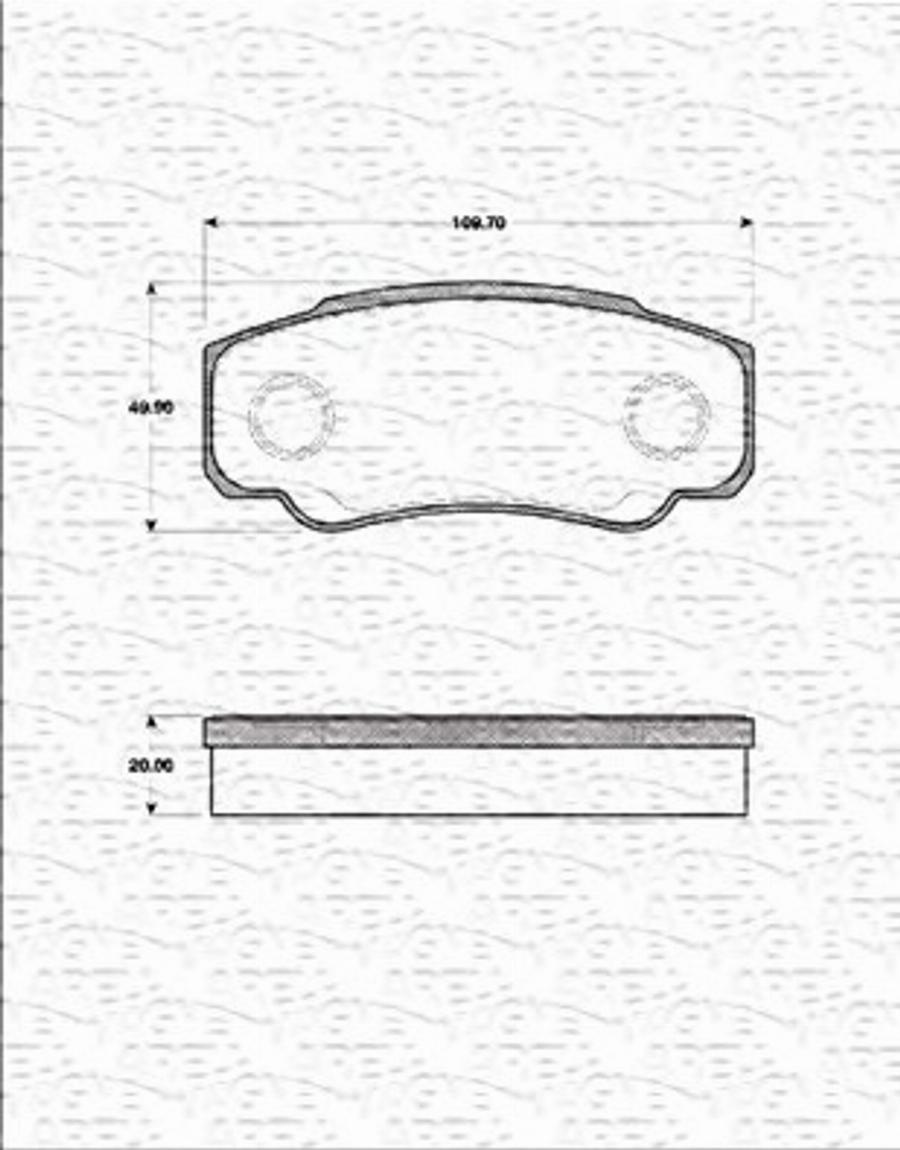 Magneti Marelli 363702161280 - Kit de plaquettes de frein, frein à disque cwaw.fr