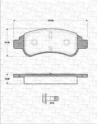 Magneti Marelli 363702161230 - Kit de plaquettes de frein, frein à disque cwaw.fr