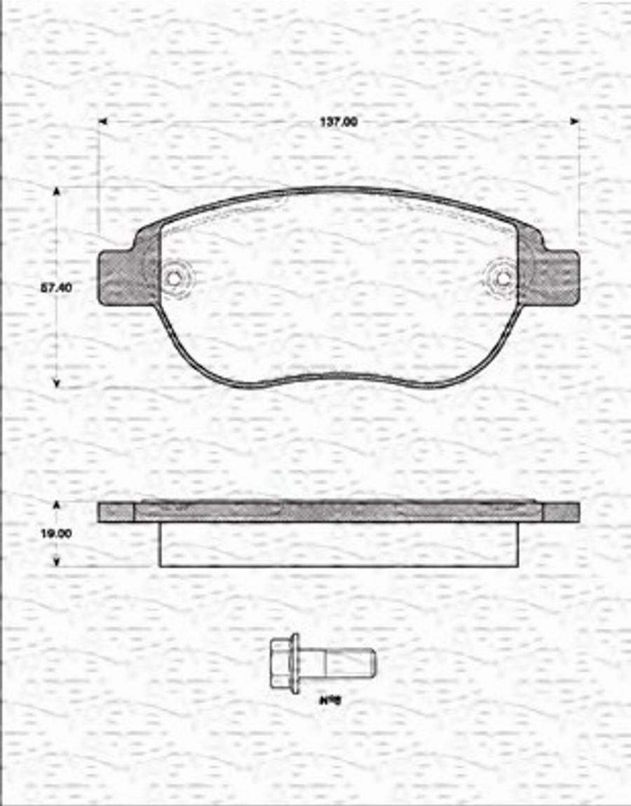 Magneti Marelli 363702161231 - Kit de plaquettes de frein, frein à disque cwaw.fr