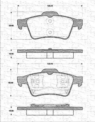 Magneti Marelli 363702161273 - Kit de plaquettes de frein, frein à disque cwaw.fr