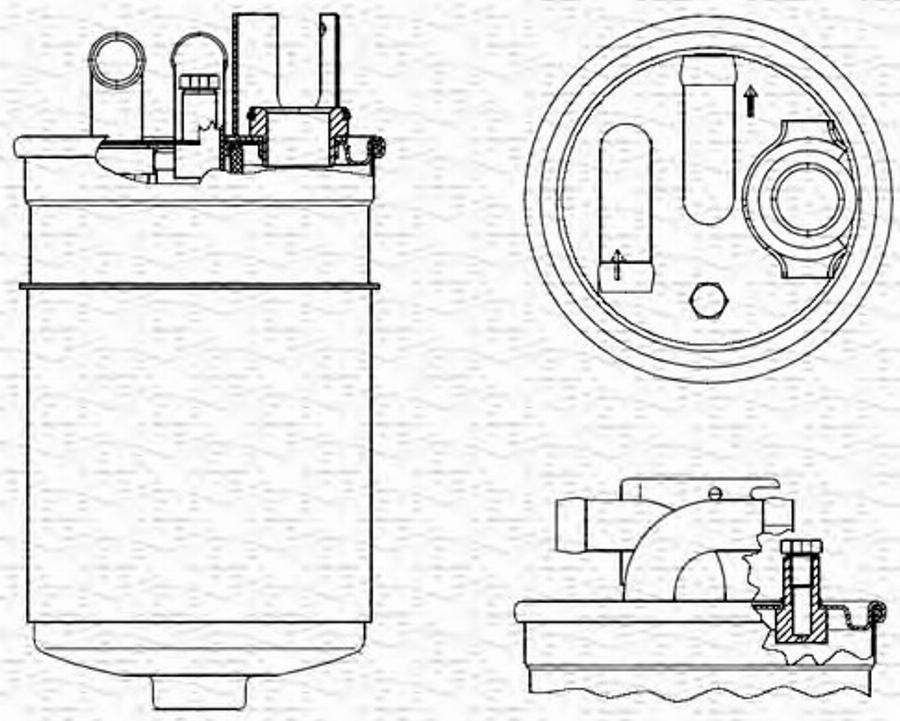 Magneti Marelli 213908549000 - Filtre à carburant cwaw.fr