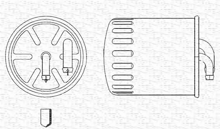 Magneti Marelli 213908540000 - Filtre à carburant cwaw.fr