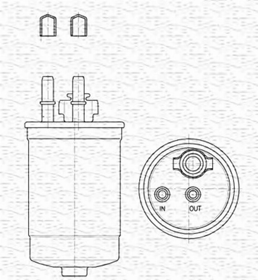 Magneti Marelli 213908552000 - Filtre à carburant cwaw.fr