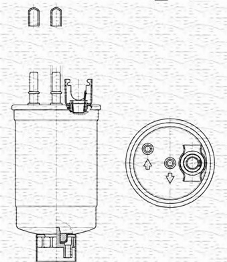 Magneti Marelli 213908557000 - Filtre à carburant cwaw.fr