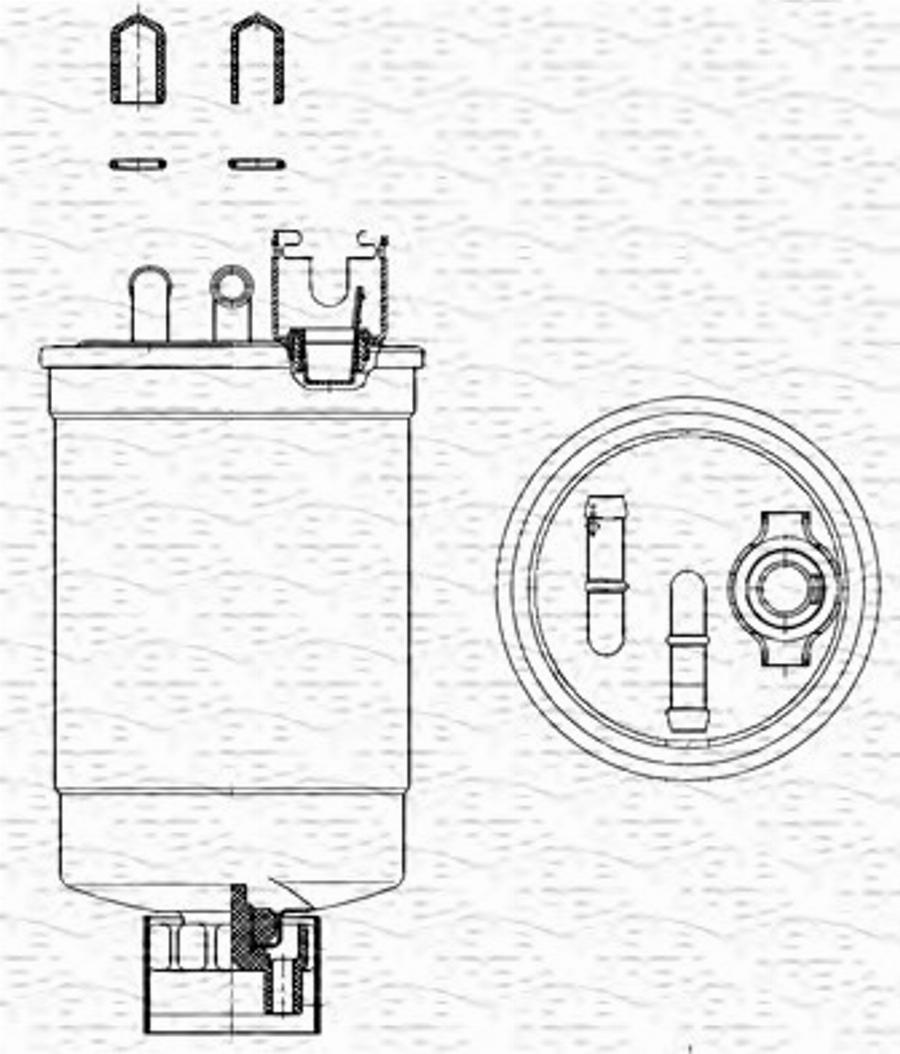 Magneti Marelli 213908565000 - Filtre à carburant cwaw.fr