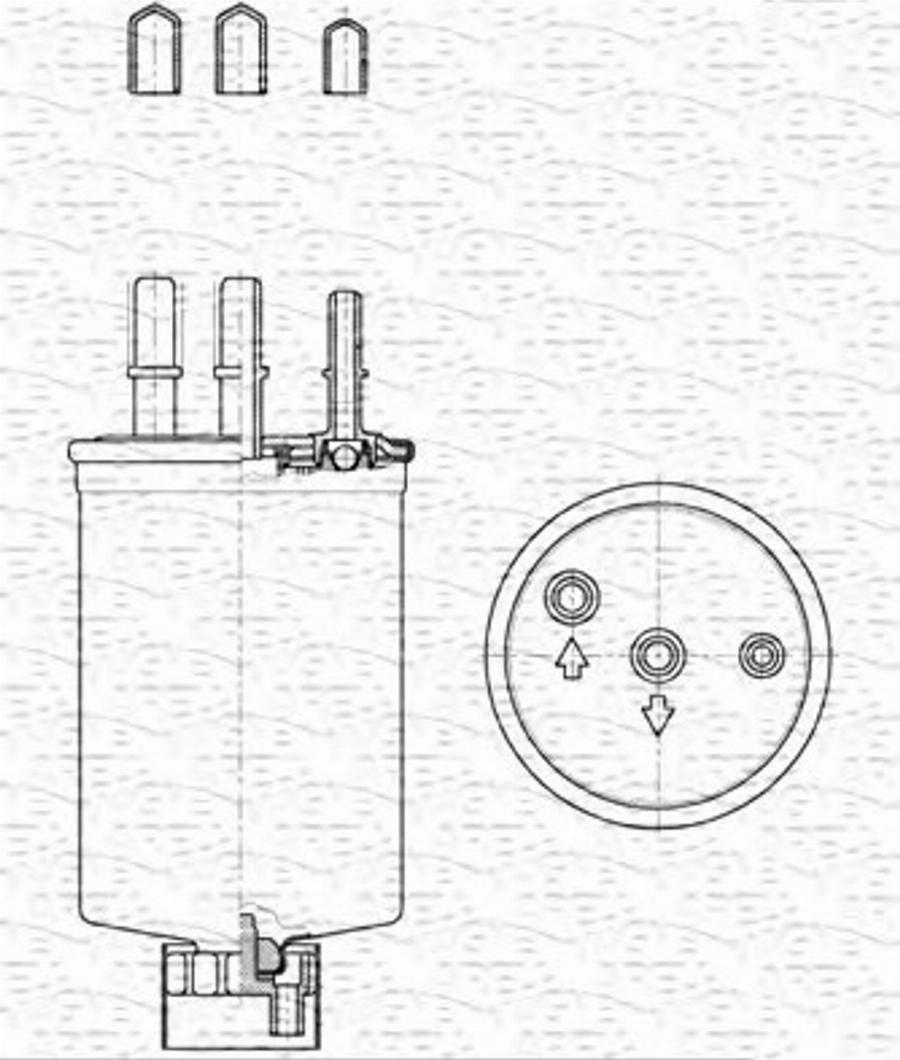 Magneti Marelli 213908566000 - Filtre à carburant cwaw.fr