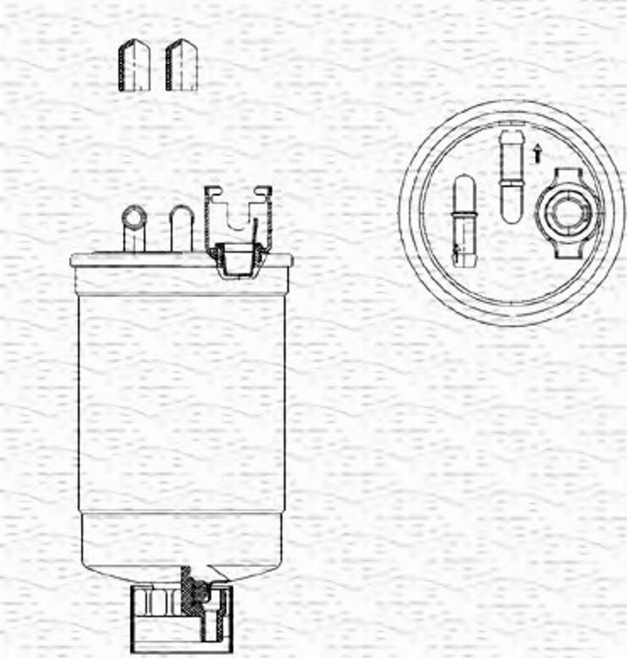 Magneti Marelli 213908562000 - Filtre à carburant cwaw.fr