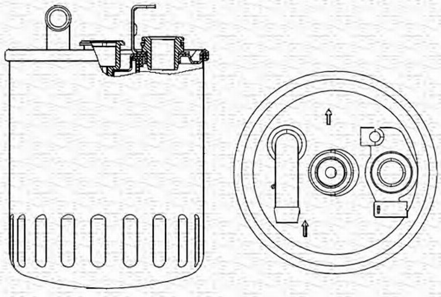 Magneti Marelli 213908509000 - Filtre à carburant cwaw.fr