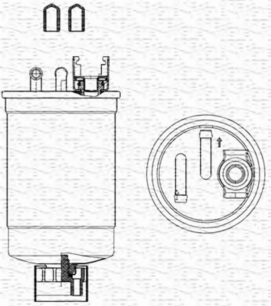 Magneti Marelli 213908516000 - Filtre à carburant cwaw.fr