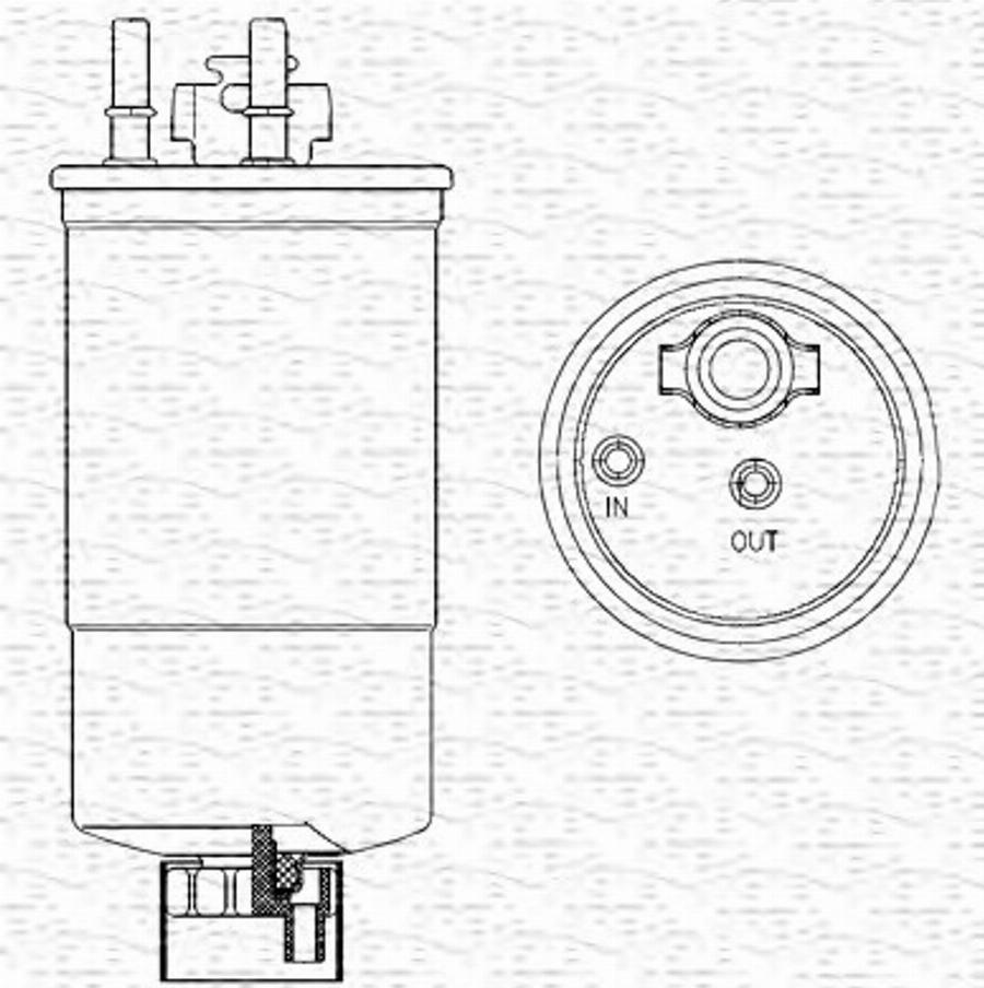 Magneti Marelli 213908536000 - Filtre à carburant cwaw.fr