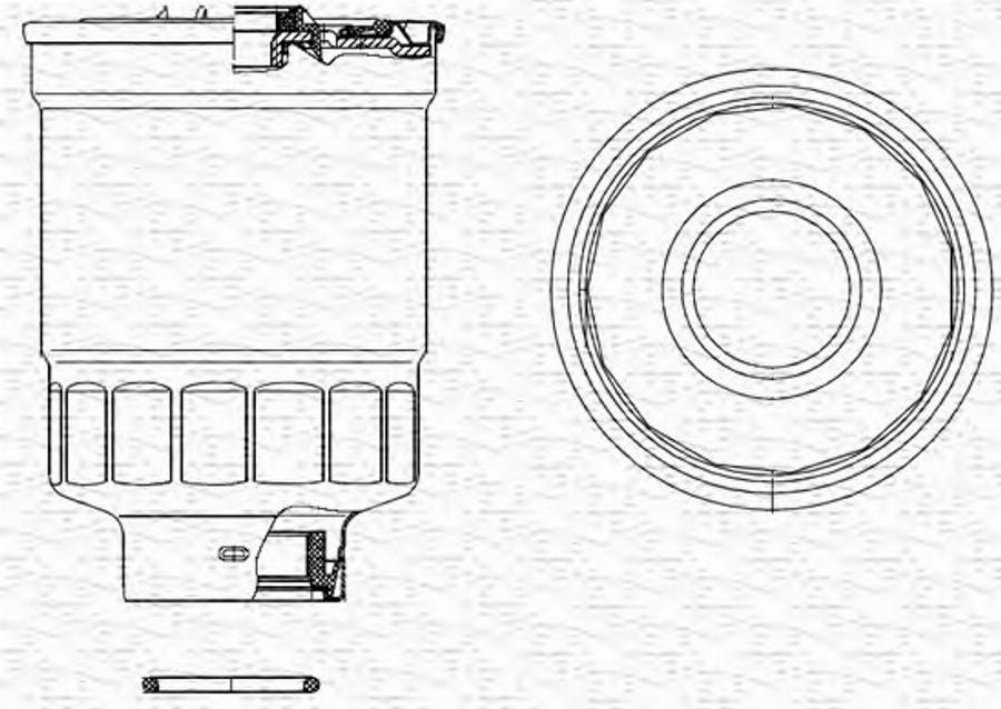 Magneti Marelli 213908523000 - Filtre à carburant cwaw.fr