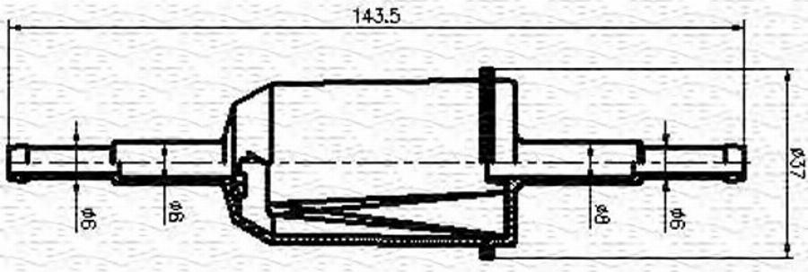 Magneti Marelli 213908051100 - Filtre à carburant cwaw.fr