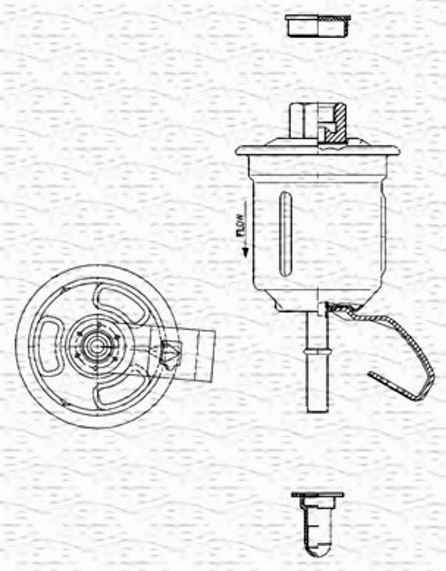 Magneti Marelli 213908307600 - Filtre à carburant cwaw.fr