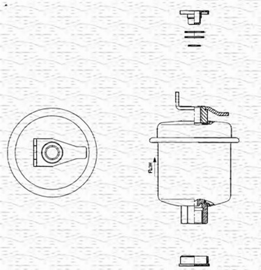 Magneti Marelli 213908720000 - Filtre à carburant cwaw.fr