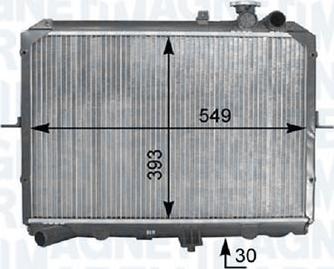 Magneti Marelli - BR 8MK376763641 - Radiateur, refroidissement du moteur cwaw.fr