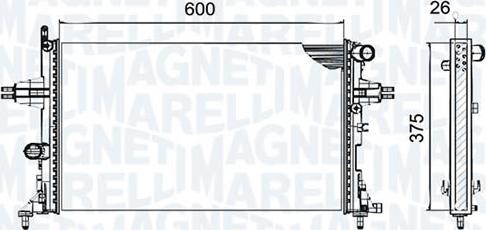 Magneti Marelli - BR RMM54292 - Radiateur, refroidissement du moteur cwaw.fr