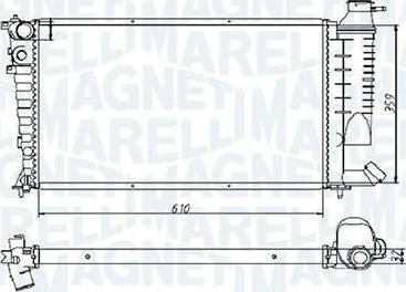 Magneti Marelli - BR RMM1014HPE - Radiateur, refroidissement du moteur cwaw.fr