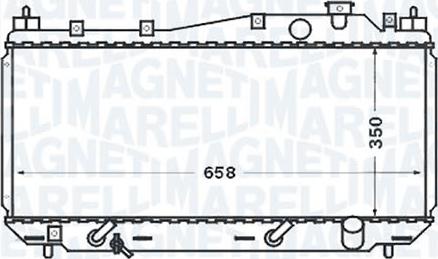 Magneti Marelli - BR RMM376768301 - Radiateur, refroidissement du moteur cwaw.fr