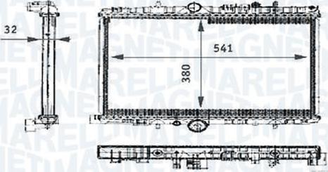 Magneti Marelli - BR RMM376714401 - Radiateur, refroidissement du moteur cwaw.fr