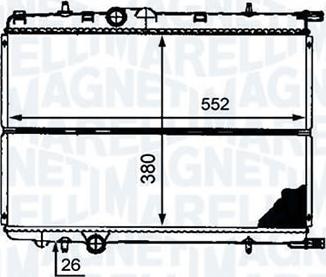 Magneti Marelli - BR RMM376718151 - Radiateur, refroidissement du moteur cwaw.fr