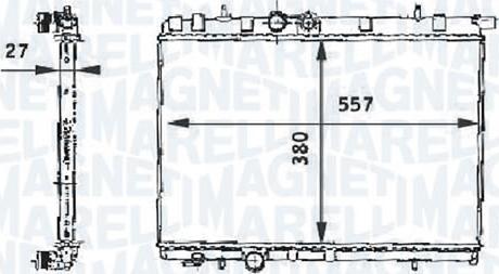 Magneti Marelli - BR RMM376717531 - Radiateur, refroidissement du moteur cwaw.fr