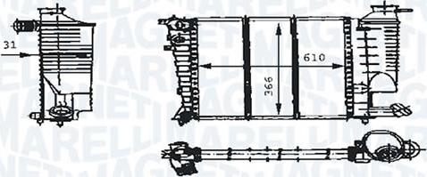 Magneti Marelli - BR RMM376717171 - Radiateur, refroidissement du moteur cwaw.fr