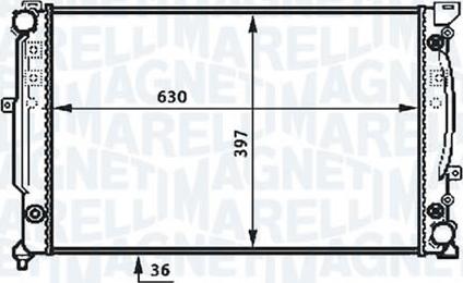 Magneti Marelli - BR RMM376720601 - Radiateur, refroidissement du moteur cwaw.fr