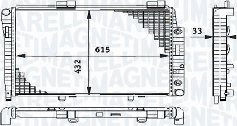 Magneti Marelli - BR RMMD9963 - Radiateur, refroidissement du moteur cwaw.fr