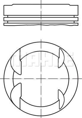 MAHLE 607 79 00 - Piston cwaw.fr