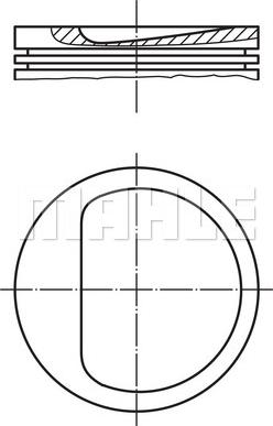 MAHLE 011 45 00 - Piston cwaw.fr