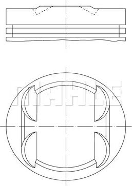 MAHLE 001 34 00 - Piston cwaw.fr