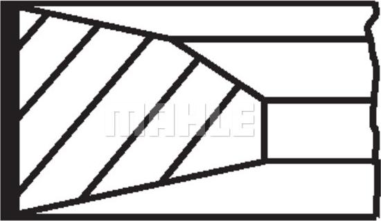 MAHLE 038 38 N0 - Jeu de segments de pistons cwaw.fr