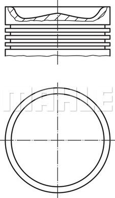 MAHLE 229 51 00 - Piston cwaw.fr