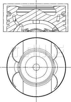 MAHLE 001 PI 00189 000 - Piston cwaw.fr