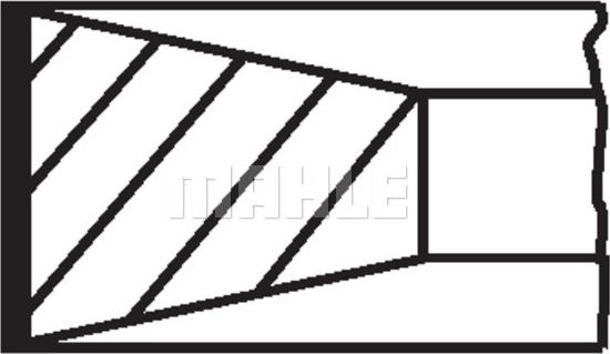 MAHLE 00925N0 - Jeu de segments de pistons cwaw.fr