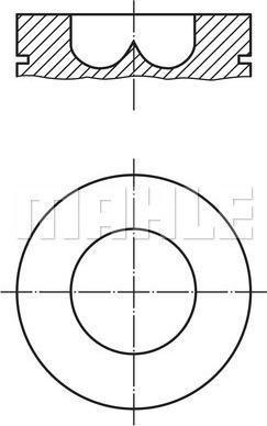 MAHLE 008 05 00 - Piston cwaw.fr