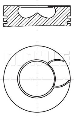 MAHLE 213 70 00 - Piston cwaw.fr