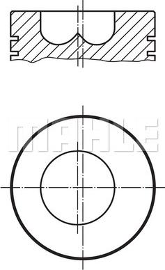 MAHLE 009 89 00 - Piston cwaw.fr