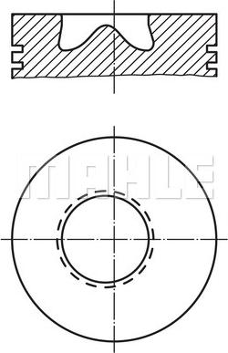 MAHLE 00280000 - Piston cwaw.fr