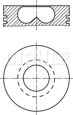 MAHLE 007 97 00 - Piston cwaw.fr