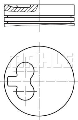 MAHLE 008 06 00 - Piston cwaw.fr