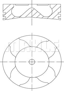 MAHLE 229 34 00 - Piston cwaw.fr