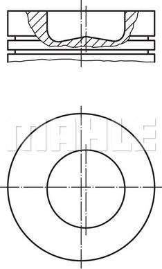 MAHLE 227 48 00 - Piston cwaw.fr