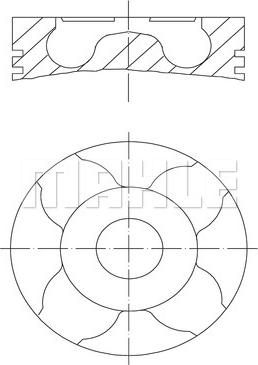 MAHLE 040 06 01 - Piston cwaw.fr