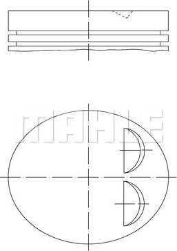 MAHLE 038 40 01 - Piston cwaw.fr