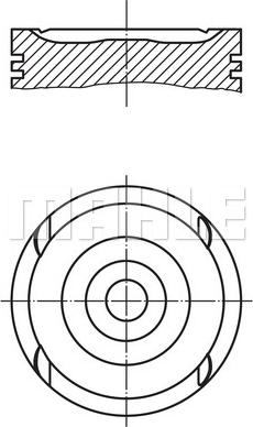 MAHLE 011 79 01 - Piston cwaw.fr