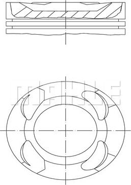 MAHLE 081 PI 00109 000 - Piston cwaw.fr