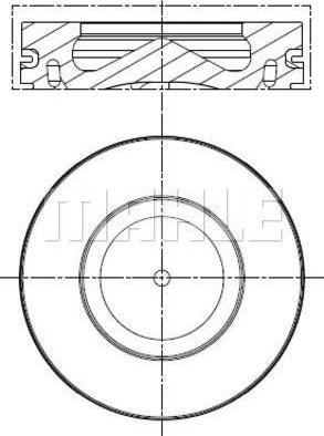 MAHLE 081 PI 00100 000 - Piston cwaw.fr