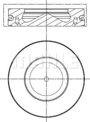 MAHLE 081 PI 00113 000 - Piston cwaw.fr